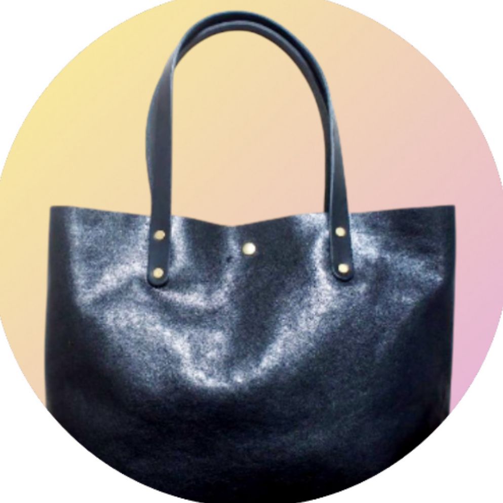 ハンドメイド　ヌメ本革　トート　クリーマー　ブラック　★新品／未使用品★1022 ハンドメイド ヌメ本革 トート クリーマー ブラック ☆新品／未