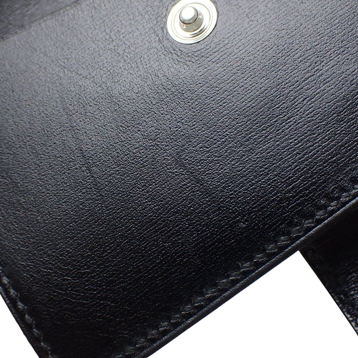 HERMES(エルメス) ベアン ミニ ブラック黒 ボックスカーフ パラジウム  