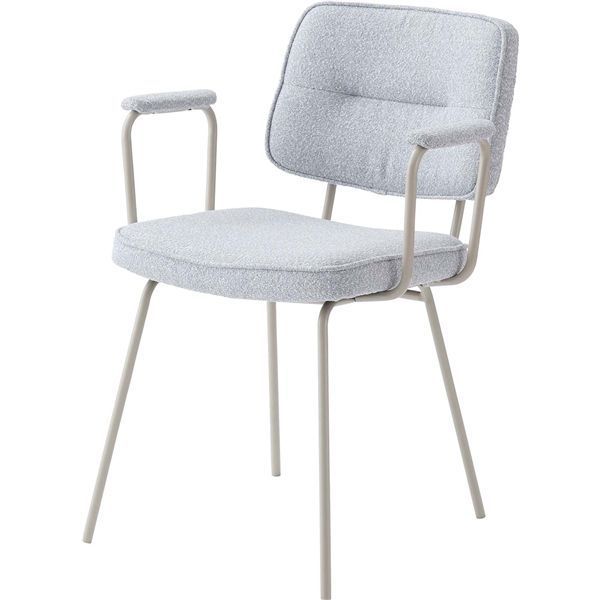 オーク材アーム付きチェア グレークッション Serio Arm Chair｜セリオ アームチェア｜グレー – チェア
