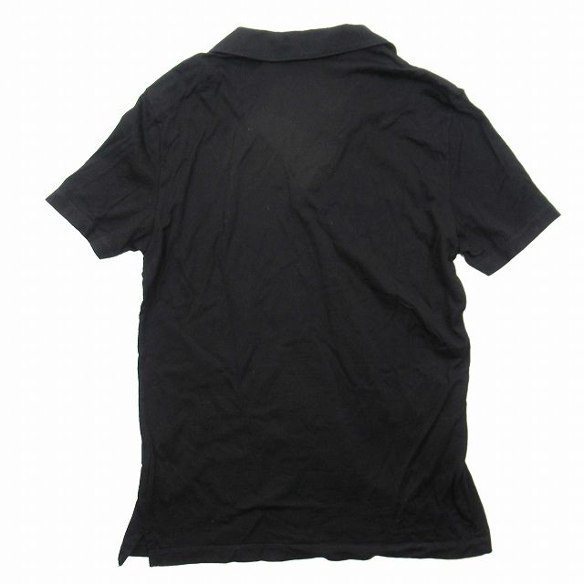 美品 クルチアーニ cruciani スキッパー ポロシャツ カットソー トップス Tシャツ コットン 半袖 開襟 JF045SK サイズ46 黒  ブラック/メンズ - メルカリ