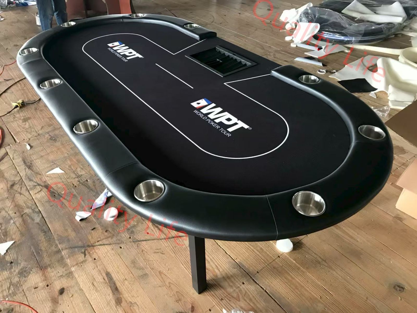 人気推薦 競技用 テーブル ポーカー テーブル 羅紗取り外し 折りたたみ脚 チップ 213*106cm競技用テーブル ポーカーテーブル
