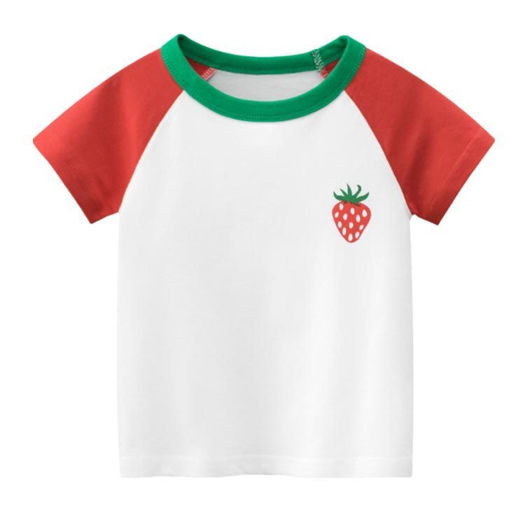 新品含 女の子 夏服 Tシャツ 半袖 まとめ売り いちご 花柄 110cm