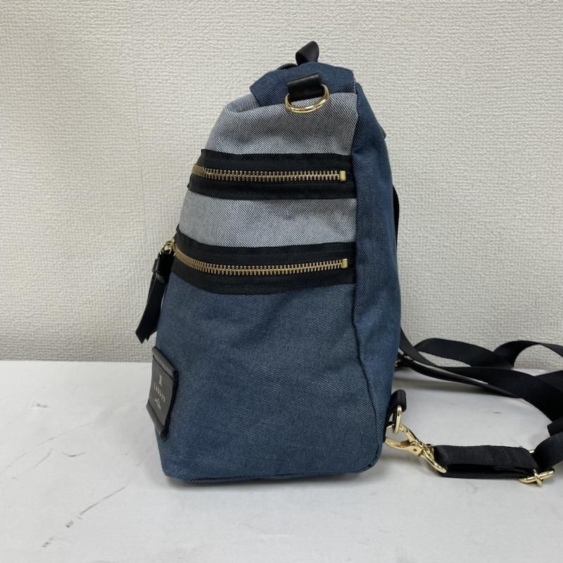 LANVIN en Bleu ランバン オン ブルー キャンバスリボンリュック LANVIN en Blueランバンオンブルーキャンバスリボンリュック