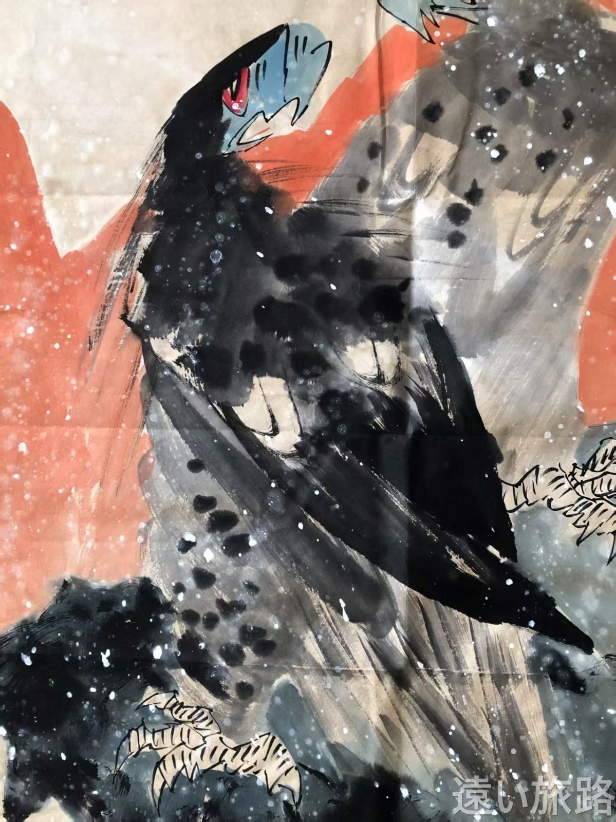 中国古美術・純手描き三尺画芯駿馬図・徐悲鴻印款・書道品・宣紙・珍品画・肉筆・書画 中国古美術・純手描き三尺画芯駿馬図・徐悲鴻印款・書道品・宣紙