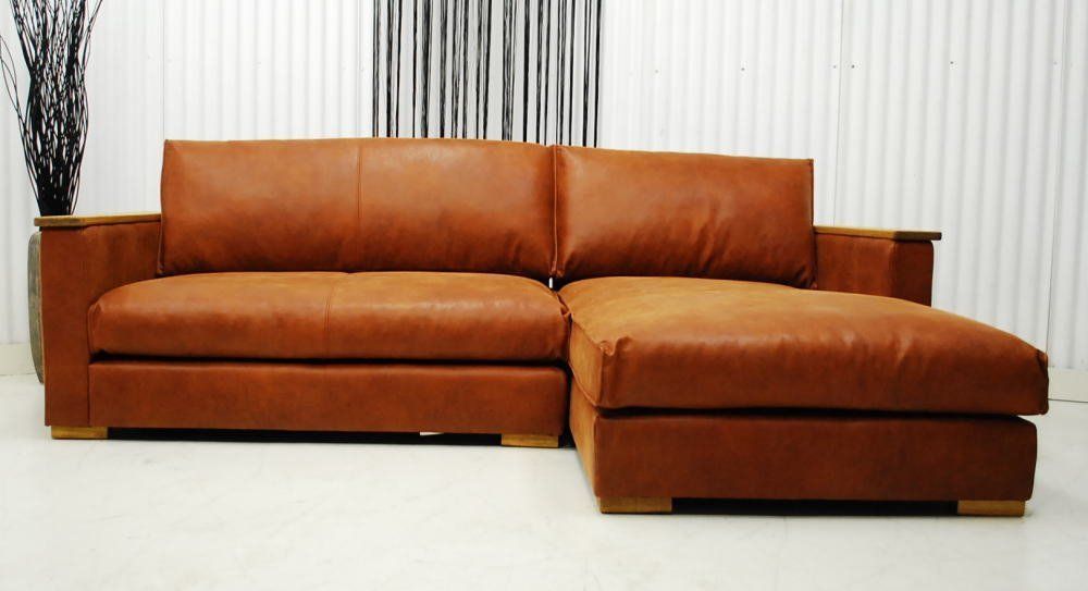 L型カウチソファーセット アーモンドブラウン