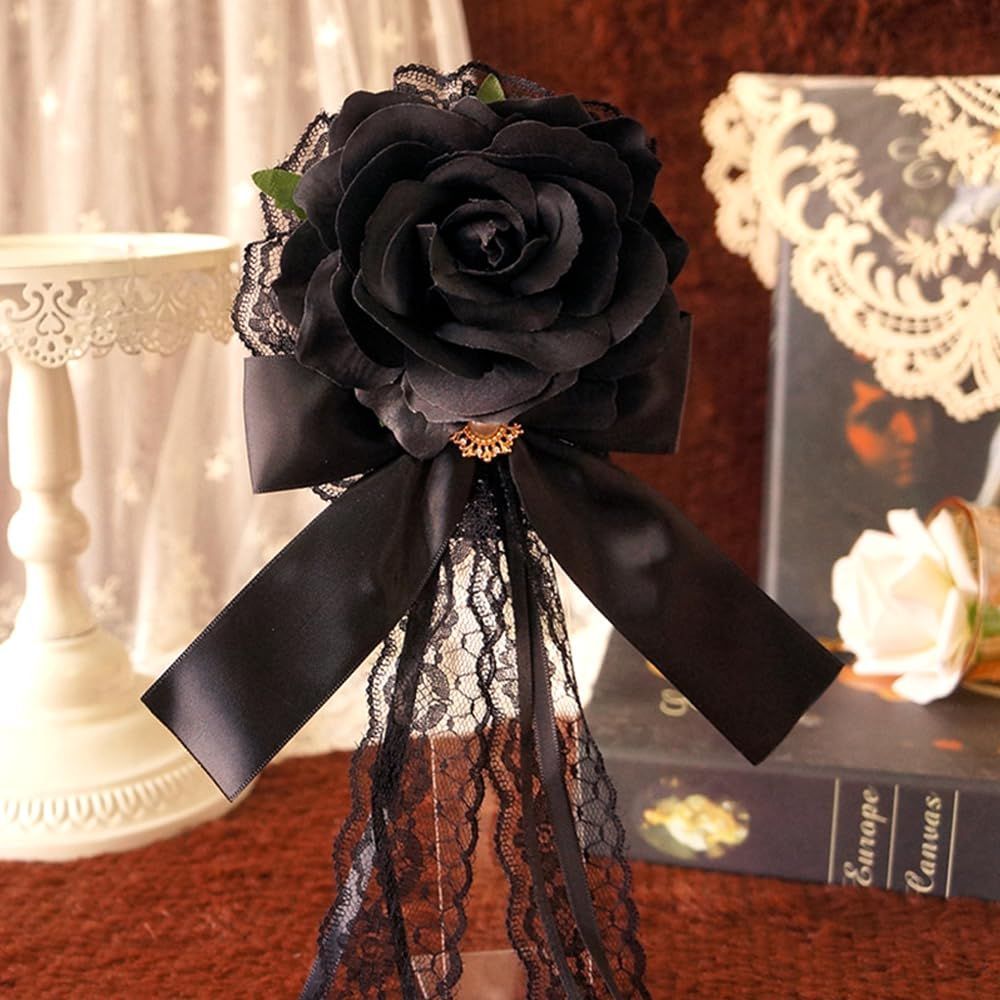 人気商品】ヘアアクセサリー ゴシック バラ ゴスロリ 髪飾り クリップ