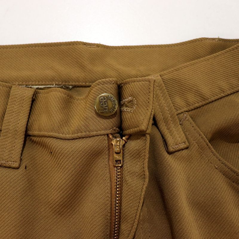 70’s Lee ポリエステルパンツ　フレアパンツ 70s vintage Lee ポリエステル フレアパンツ メンズ Mサイズ相当