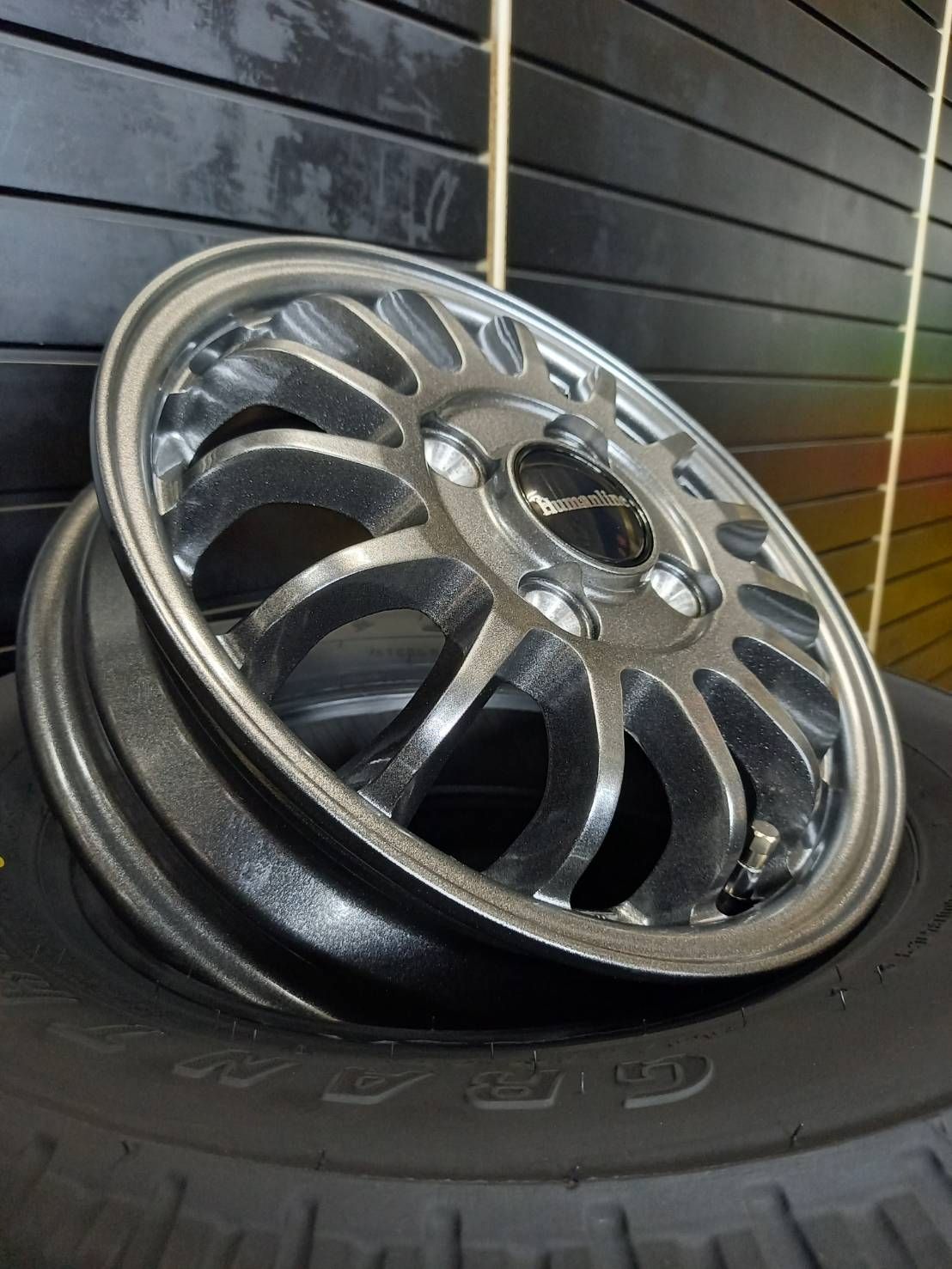 100％ 品質保障！ 製 ダンロップ GRANTREK TG4 145 80R12 80 78 HF-15 4本 45400円● ハイゼット●アトレー●ピクシス●キャリー●エブリイ バン ラジアルタイヤ アルミホイール 4本SET 145R12 6PR相当