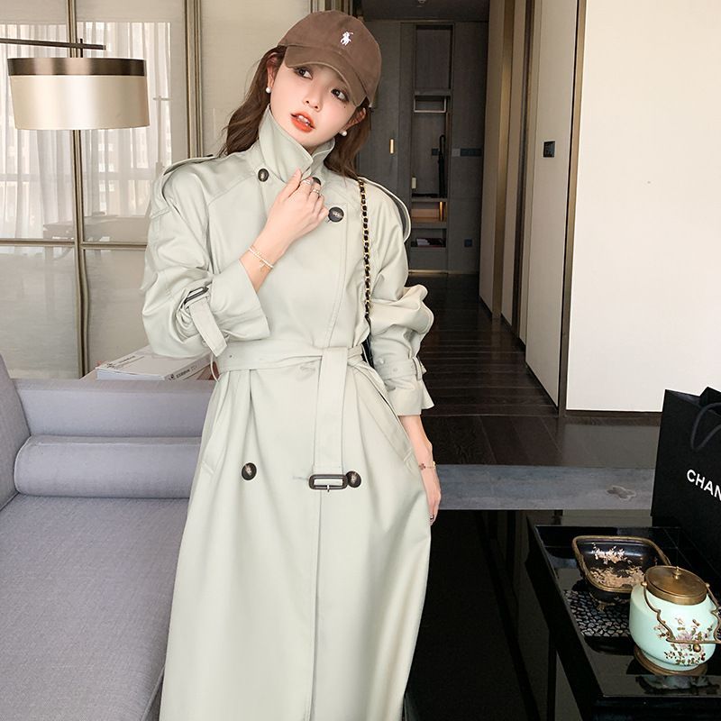 トレンチコート レディース コート スプリングコート ロング丈 大きい