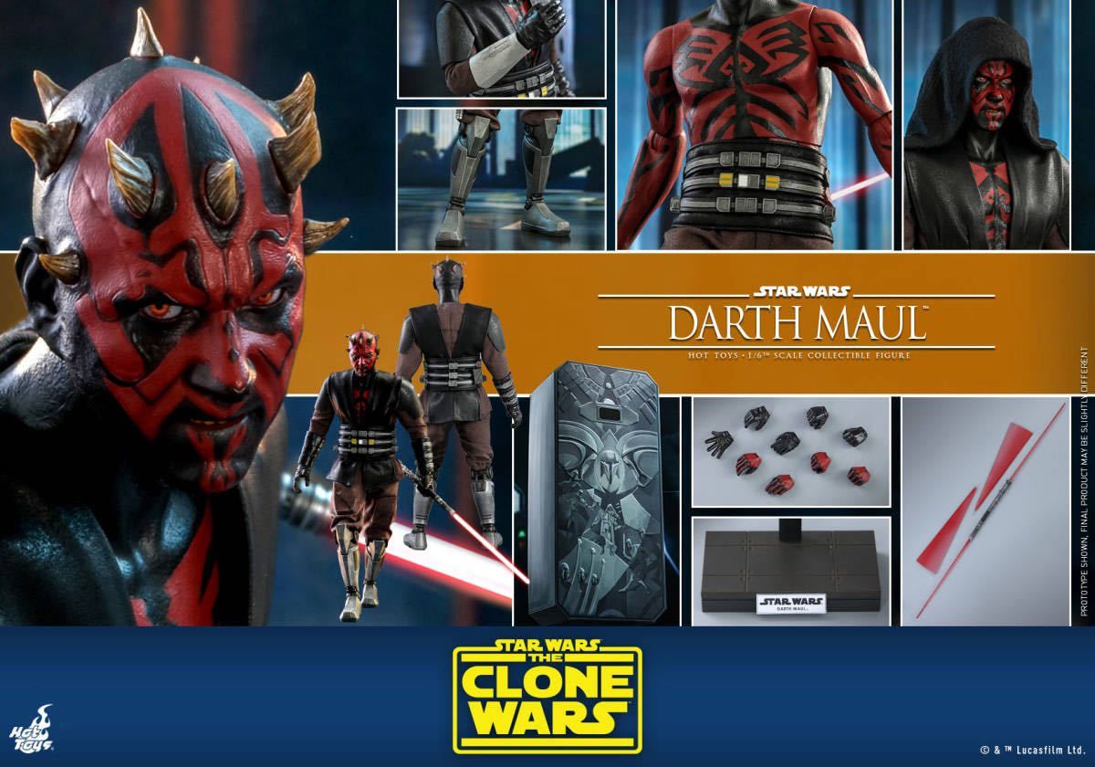 ホットトイズ 1/6 スター・ウォーズ：クローン・ウォーズ ダース・モール 未開封新品 TMS024 Star Wars Darth Maul  Hottoys マンダロリアン - メルカリ