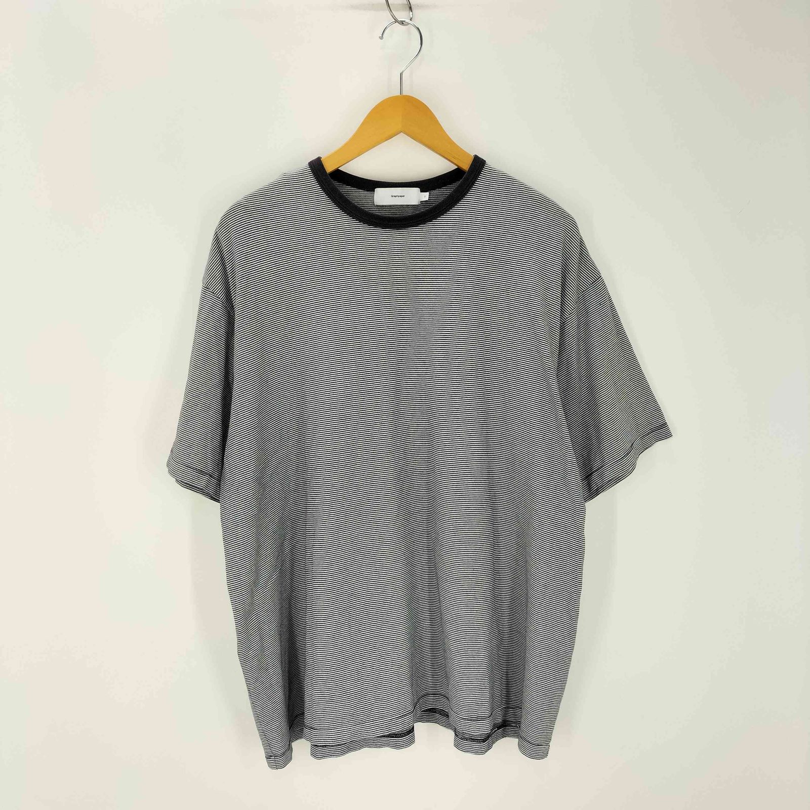 トップス 24SS Graphpaper Narrow Border S/S Tee 2 Graphpaper｜コットン ボーダー 半袖 Tシャツ “Narrow Border S