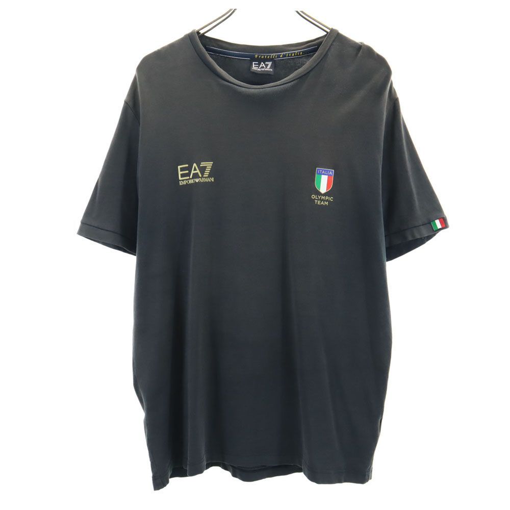 エンポリオアルマーニ 半袖 Tシャツ XXL チャコールグレー Emporio Armani メンズ 古着 【240415】 メール便可
