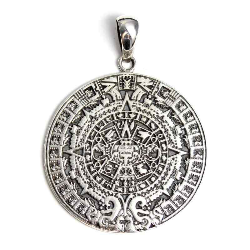 メキシコ マヤ アステカカレンダー ペンダントトップ 14K シルバー９２５ Amazon.co.jp: good vibrations メキシコ マヤ文明 アステカ