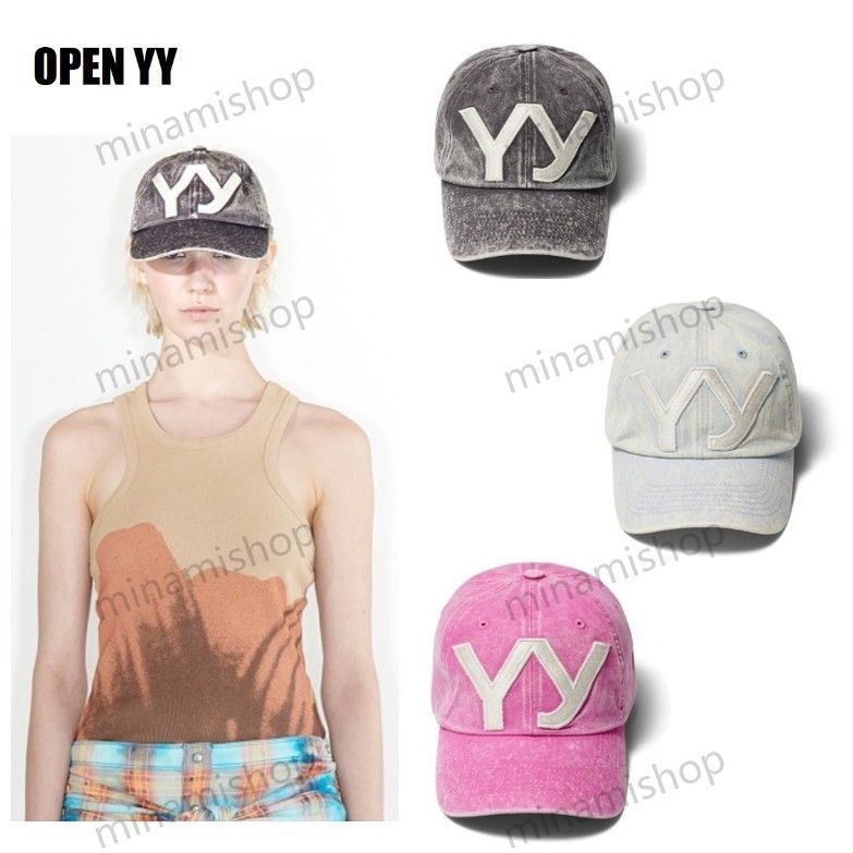 [OPEN YY] YY COTTON BALL CAP★送料込★韓国男女兼用 3色