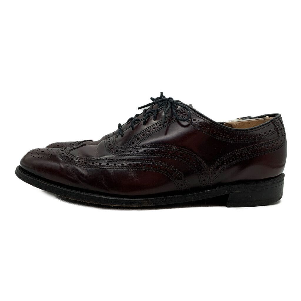 極美品✨　フローシャイム　ビジネスシューズ　ウィングチップ　ブラック　レザー FLORSHEIM フローシャイム ウィングチップ レザーシューズ