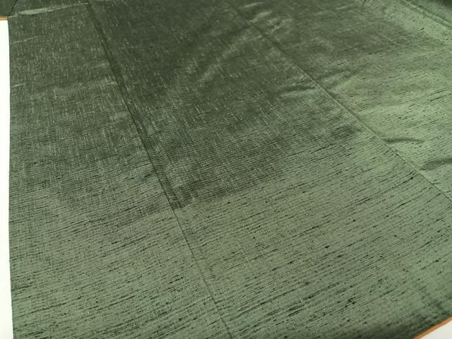 平和屋着物○上質な紬 黒緑色 正絹 逸品 AABC0054zg - メルカリ