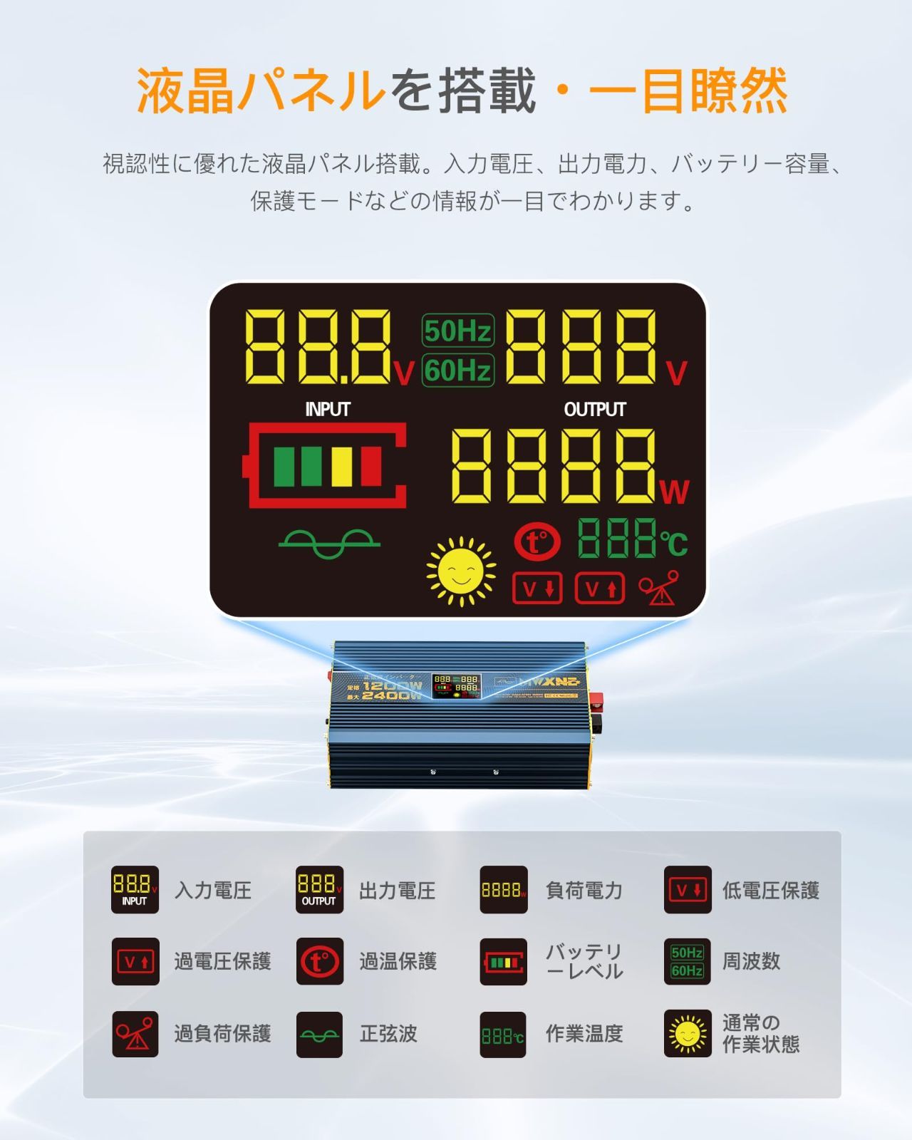 最大2400W
