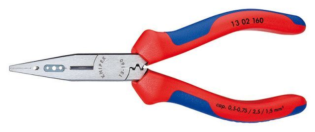 クニペックス(KNIPEX)電気技師用ペンチ160mmコンフォートハンドル 1302-160