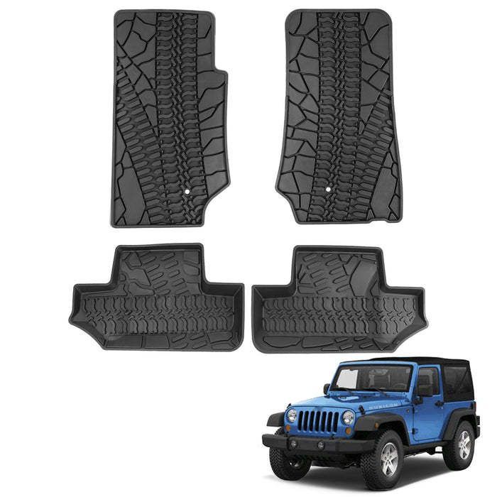 JLラングラー フロントフロアマット純正 Jeep ラングラーフロアマット