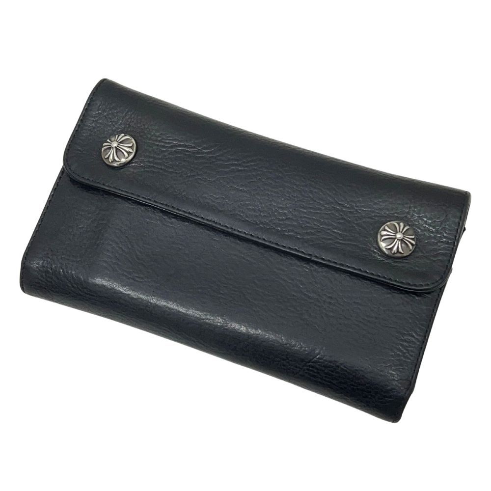 CHROME HEARTS クロムハーツ WAVE ウェーブ レザー ロング ウォレット