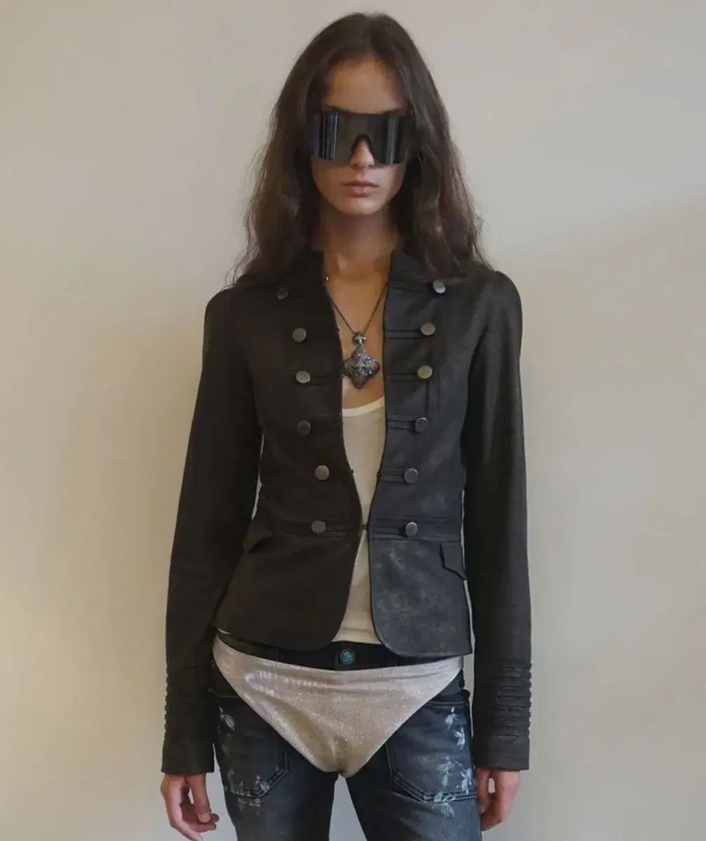 こちらです SCULPTOR ナポレオン ジャケット カーキ ナポレオンジャケット