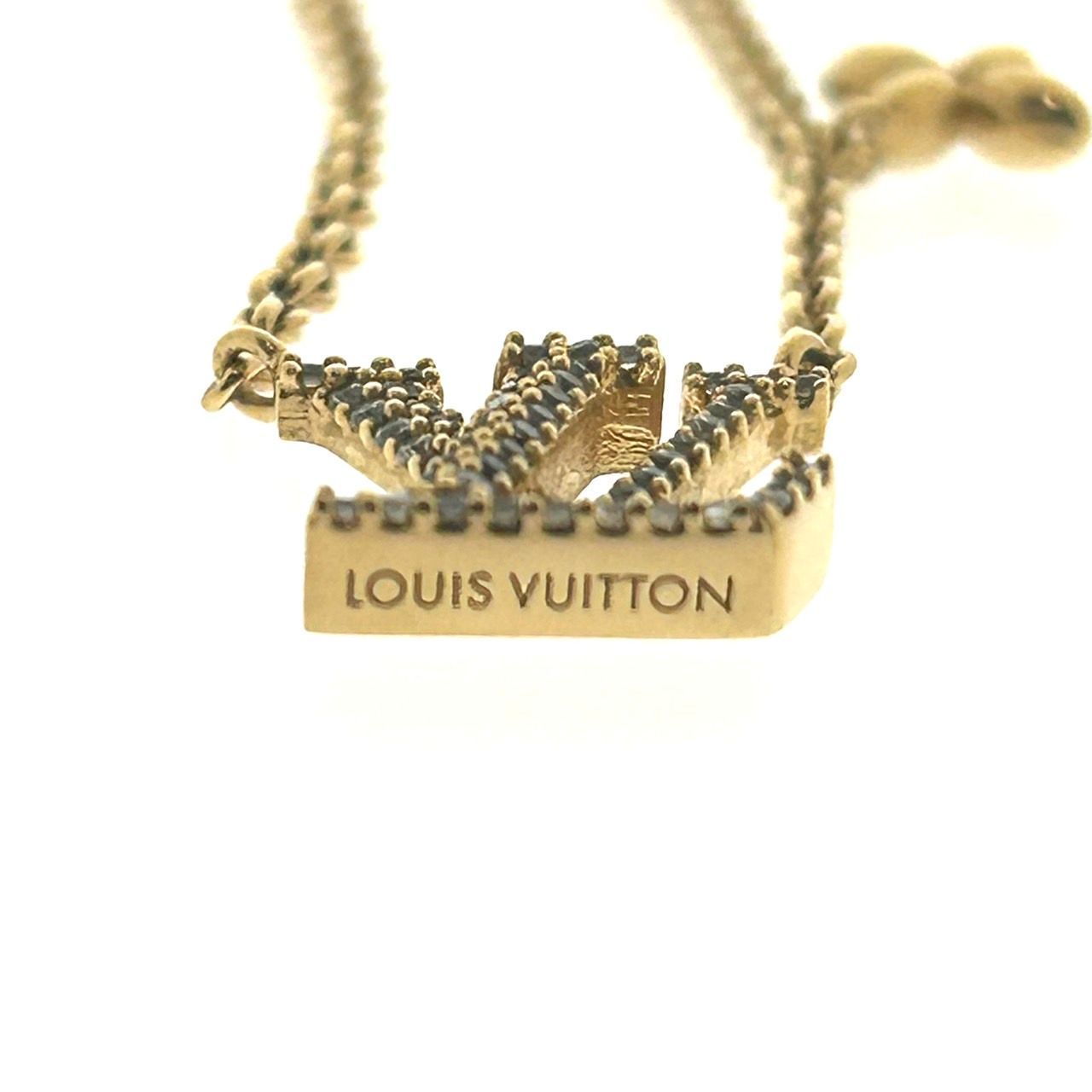 極美品 ルイヴィトン Louis Vuitton メタル ラインストーン レディース 