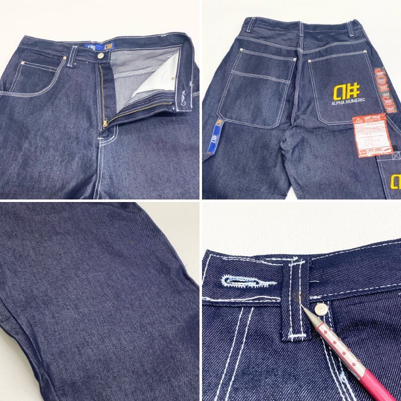 00's Deadstock ALPHA NUMERIC バギー デニム ペインターパンツ