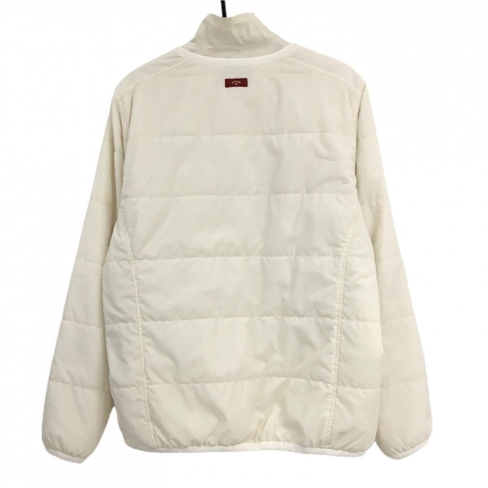 超 キャロウェイ レッドレーベル 中綿3WAYスニード アイボリー インナー着脱可 メンズ L ゴルフウェア Callaway