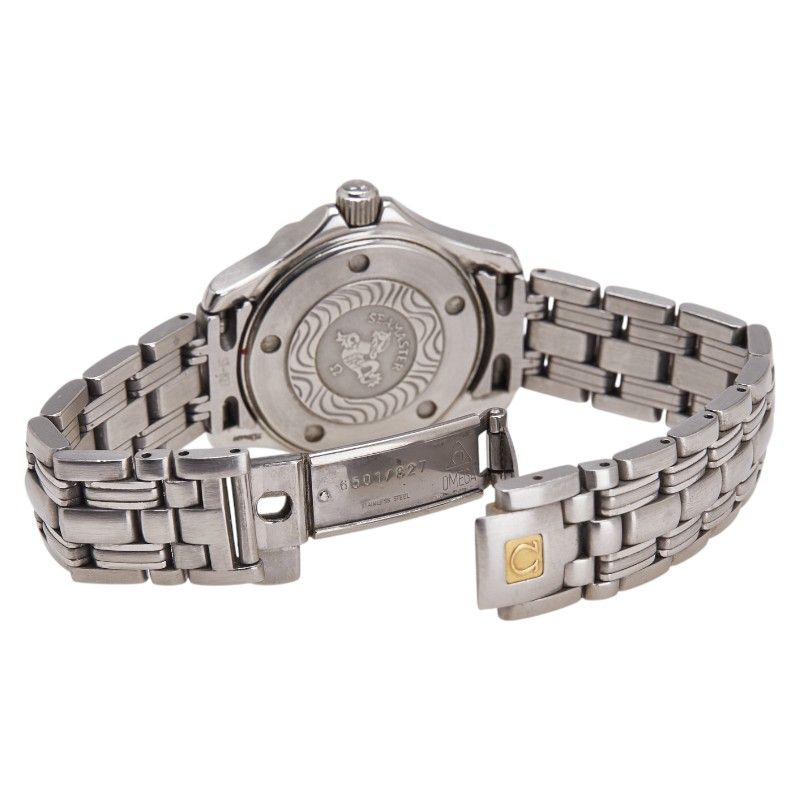 オメガ シーマスター ギヨシェ彫り ステンレススチール レディース  