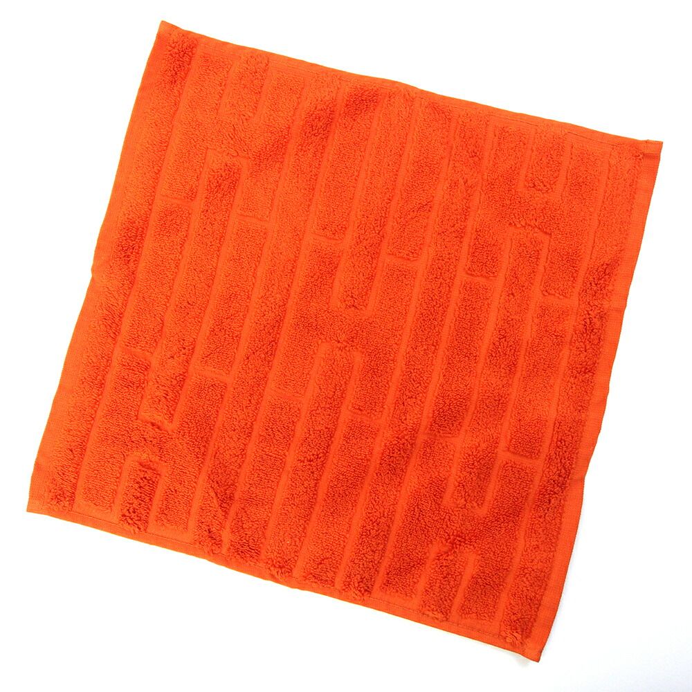 エルメス ハンドタオル カレタオル ラビリンス オレンジ