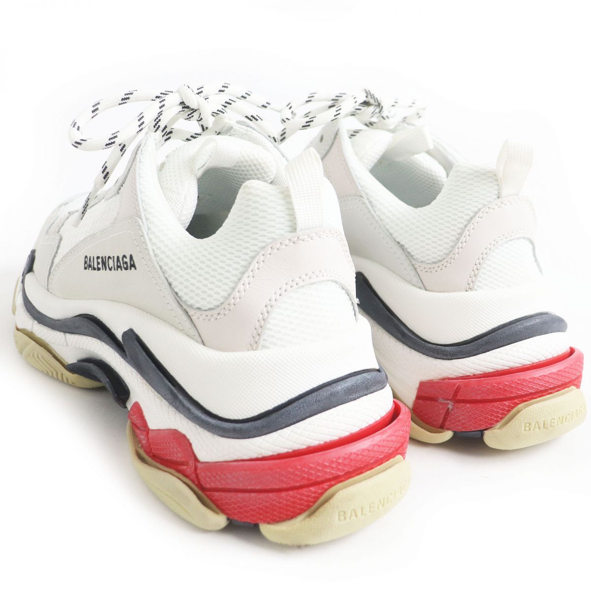 美品□BALENCIAGA/バレンシアガ 524037 Triple-S トリプルS レースアップ ダッドスニーカー/ボリュームシューズ アイボリー系  40 箱付き - メルカリ