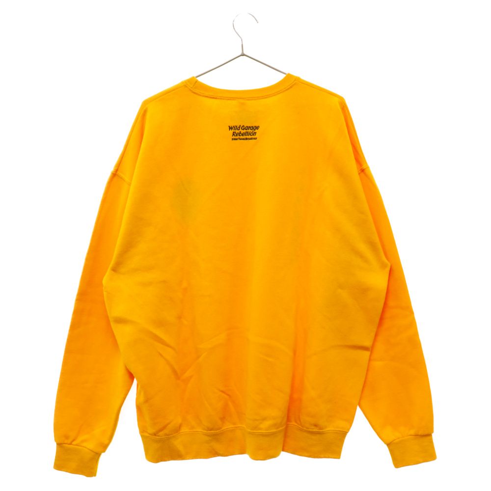 WACKO MARIA (ワコマリア) PHARAOH CREW NECK SWEAT SHIRT 22FW-WMC-SS02  ファラオクルーネックスウェットシャツ 長袖Tシャツ イエロー - メルカリ