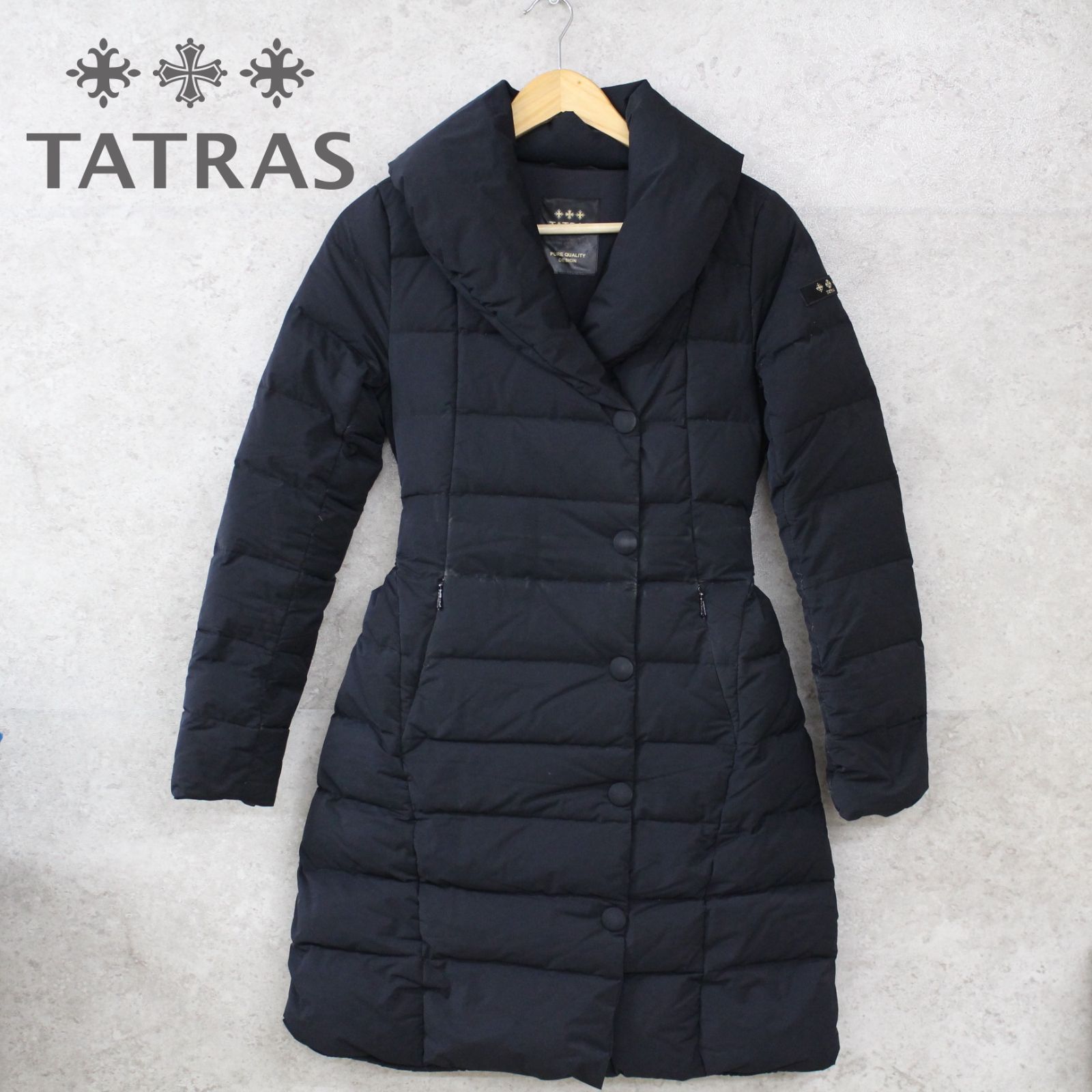 S936)TATRAS VALLE ダウンコート ベルト付き ブラック タトラス