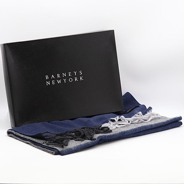 箱付 良品 BARNEYS NEWYORK バーニーズ スカーフ マフラー