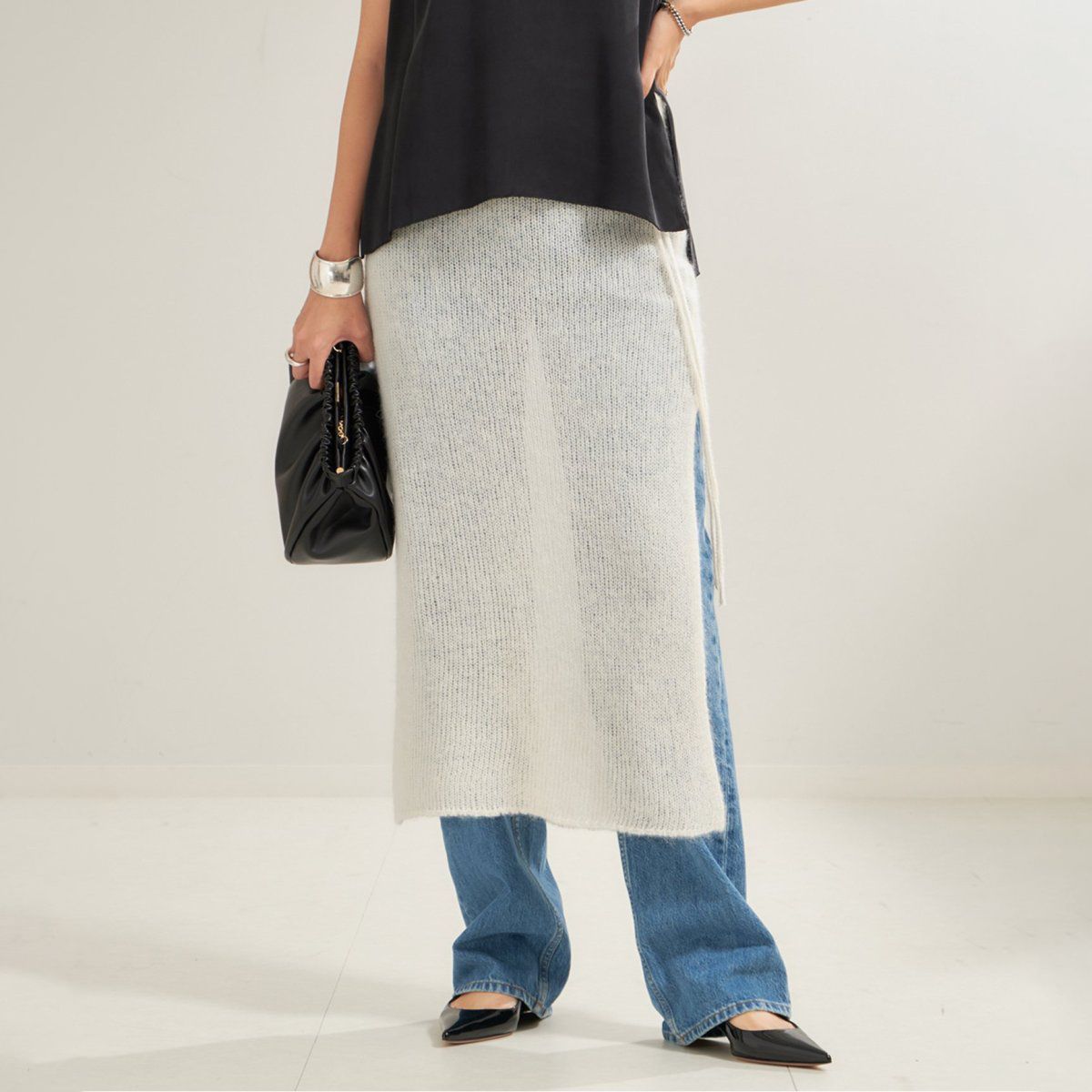新品未使用　Plage SHEER ALPACA MIX スカート　プラージュ Plage (プラージュ) ③ 24060922820030 SHEER ALPACA MIX