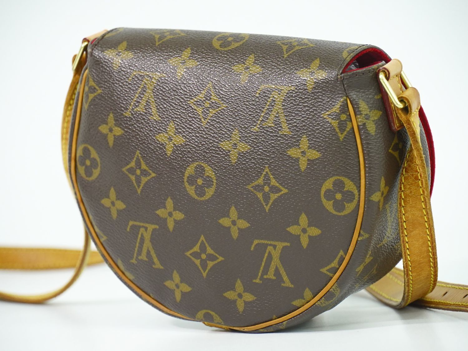 本物 ルイヴィトン LOUIS VUITTON LV タンブラン モノグラム ショルダーバッグ ポシェット ブラウン M51179 Tambourin  ビトン バッグ 中古 【フォロー割】 - メルカリ