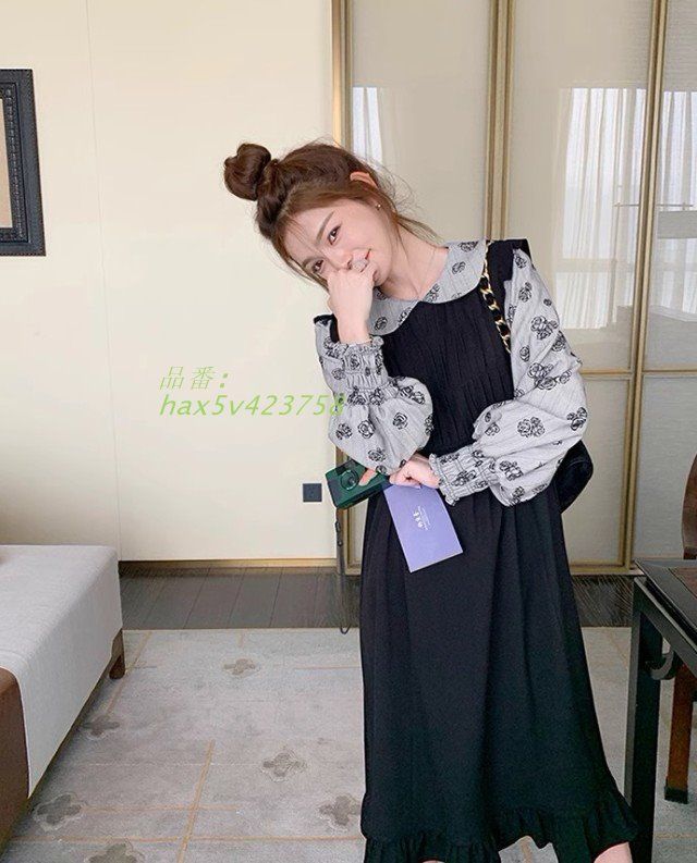 フ重ね着風ワンピース 大きいサイズ