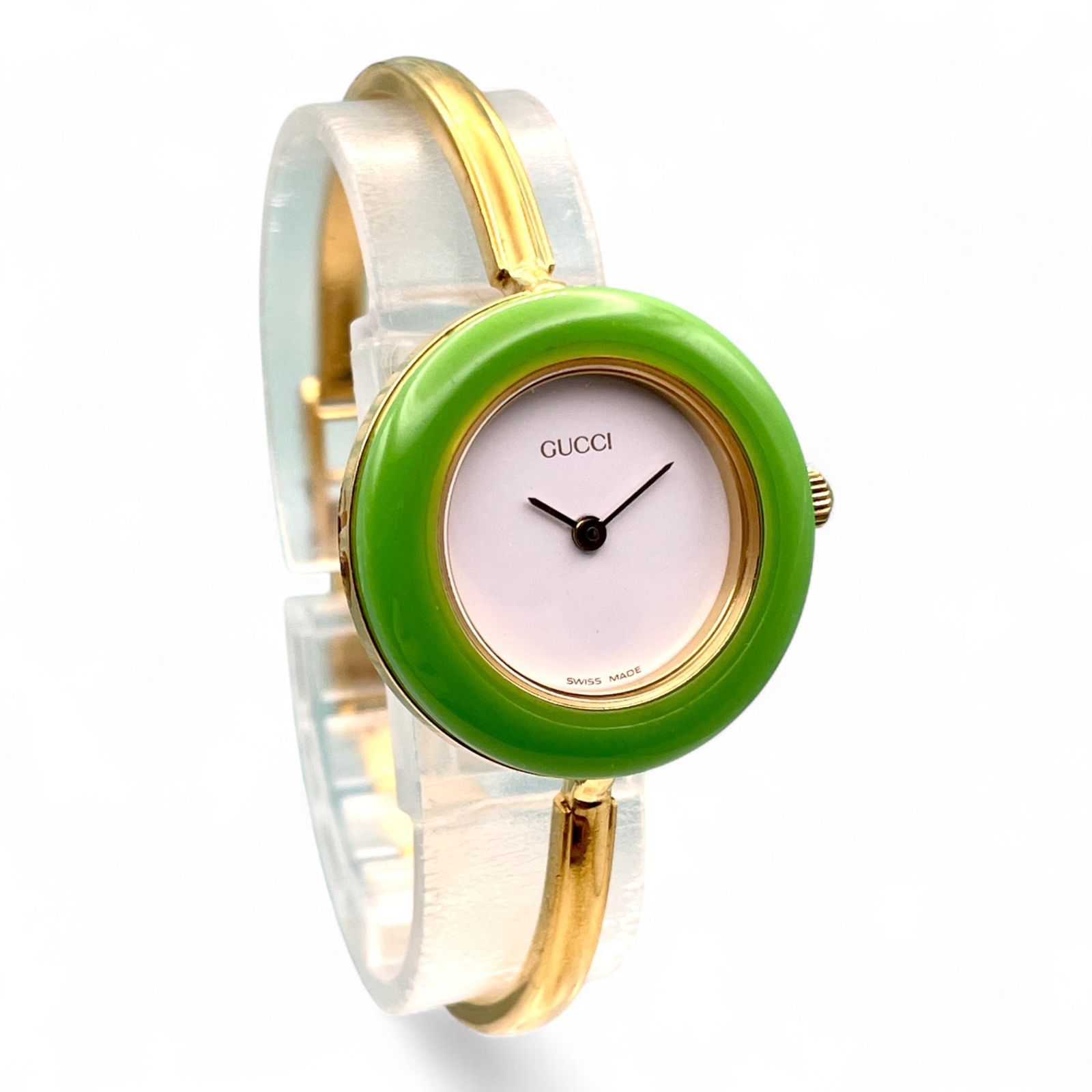 グッチ 11/12 レディース 腕時計 ゴールド ブレス 稼働品 ヴィンテージ