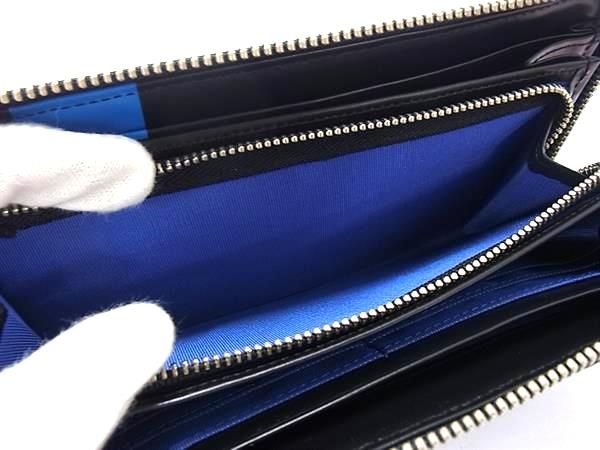 【美品】LANVIN en Bleu ランバンオンブルー  長財布 ブラック