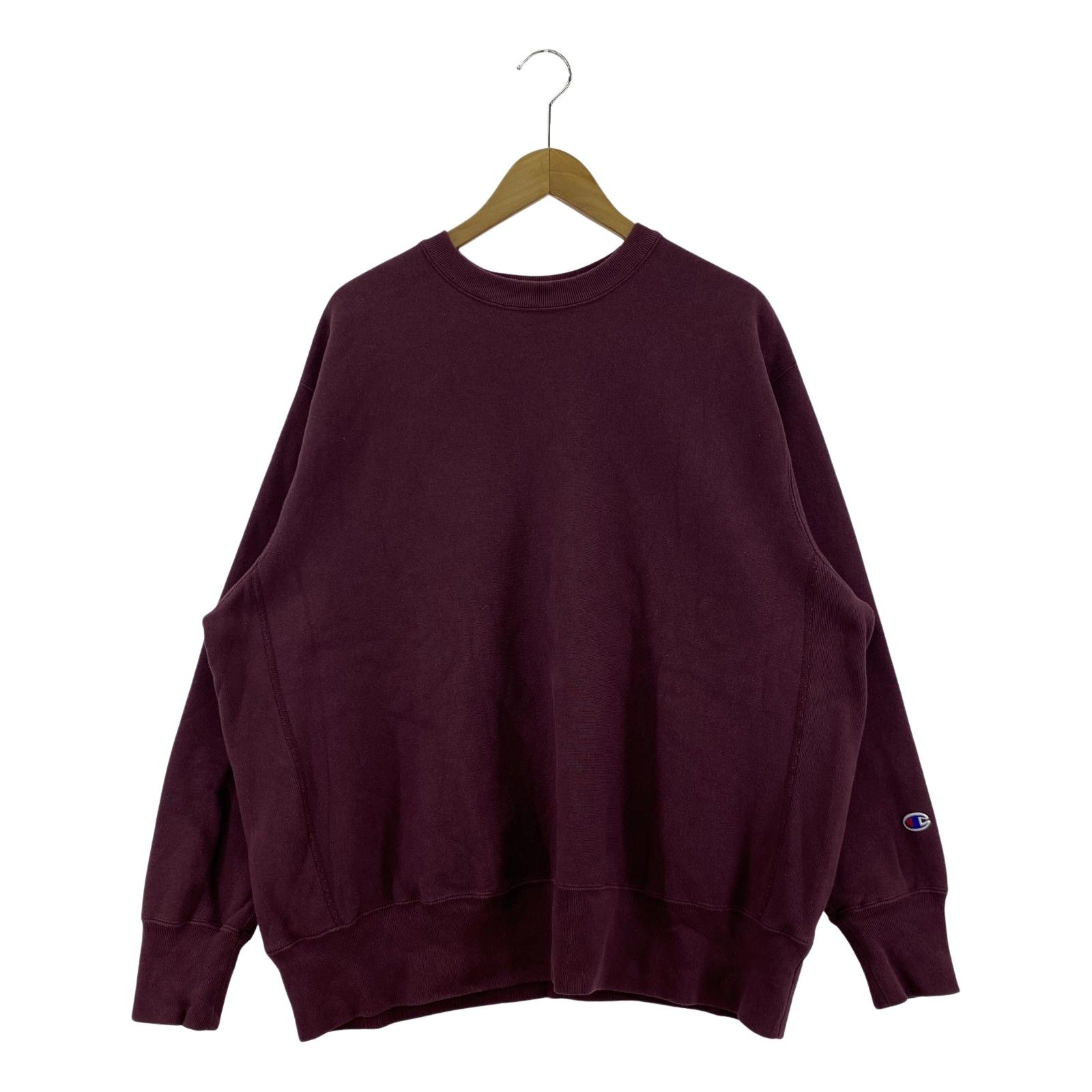 champion×MIN-NANO×BEAMS 別注 クルーネックスウェット ボルドー L 