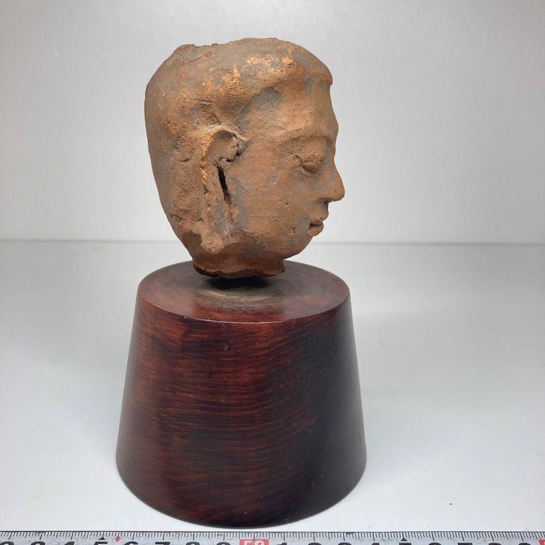 古代　テラコッタ　仏頭　A　319g 東な6-0718① 古代 テラコッタ 仏頭 A 319g 東な6-0718① 仏教美術 時代不明