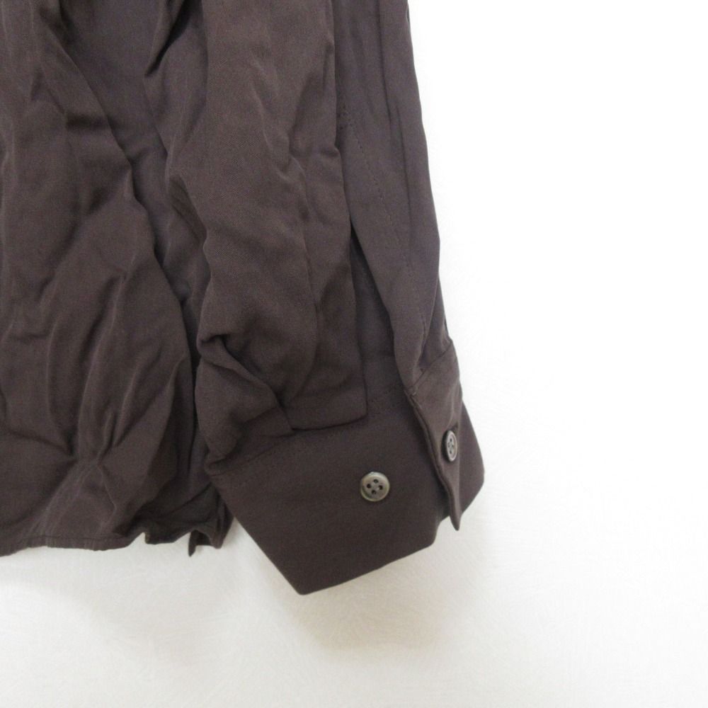 美品 24AW GALLARDAGALANTE ガリャルダガランテ キュプラ ボウタイ 長袖 シャツ ブラウス F ブラウン レディース 古着 中古 美品 24AW GALLARDAGALANTE ガリャルダガランテ キュプラ
