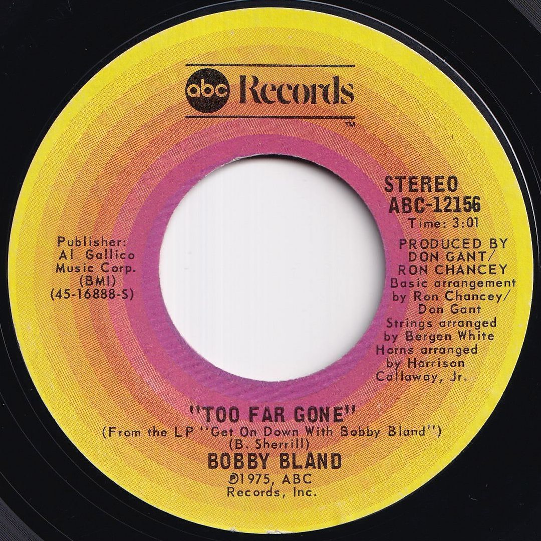 Bobby Bland Today I Started Loving You Again / Too Far Gone
