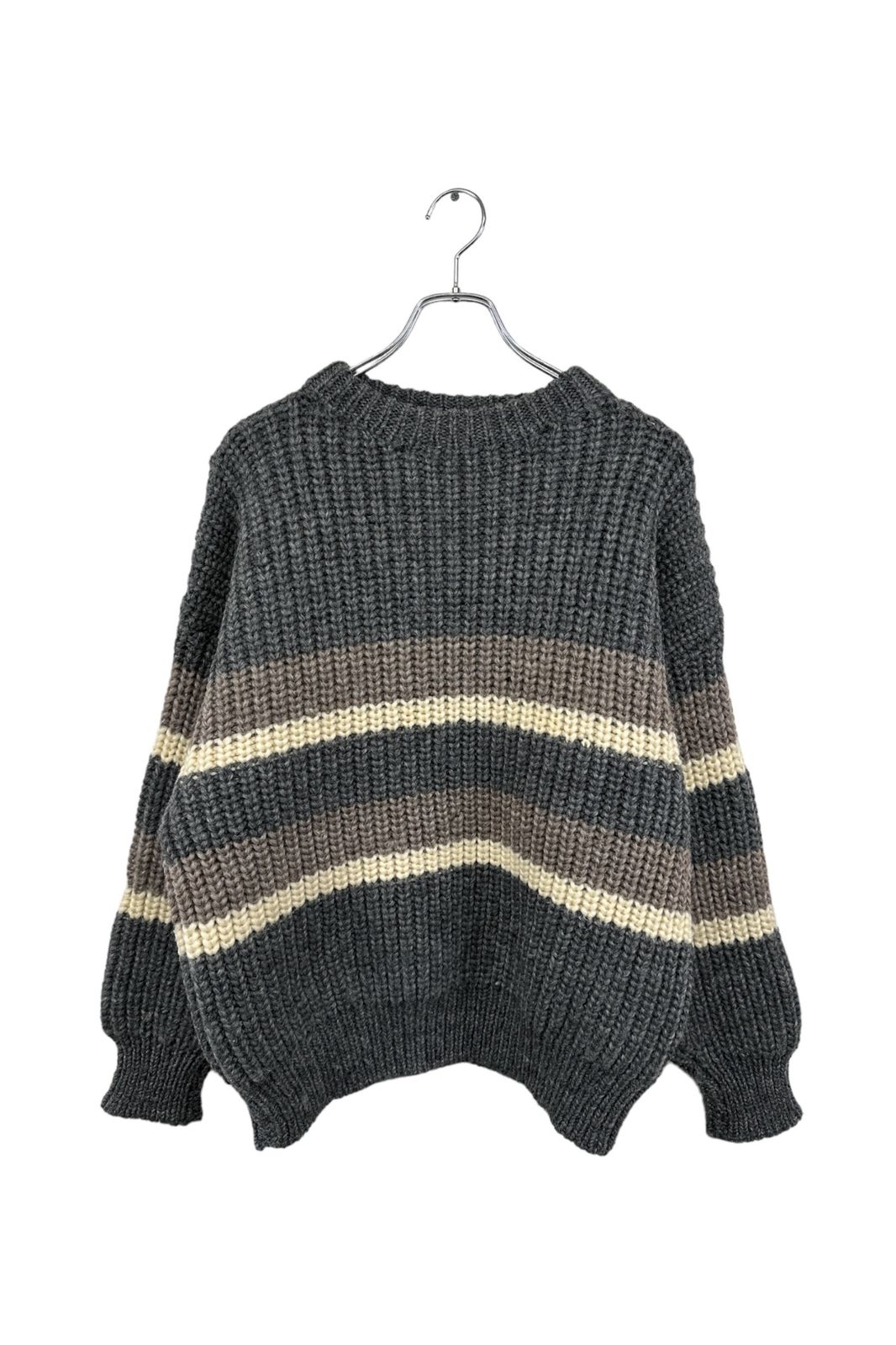 90's    HANNA ハンナ ニット セーター   グレー系 厚手   メンズ サイズ 40 ヴィンテージ 6 単