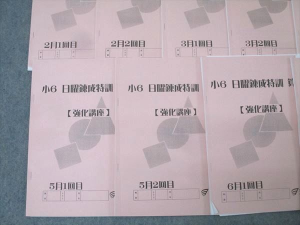浜学園 小6 日曜錬成特訓 算数【強化講座】 2～6月1回目/2回目