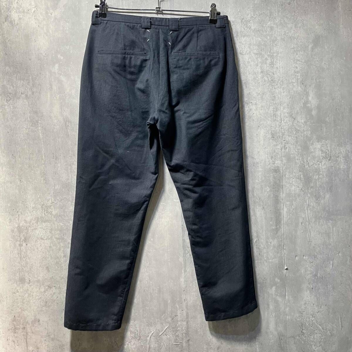 16ss Maison Margiela 14 linen trousers リネントラウザー ネイビー サイズ46 メゾンマルジェラフォーティーン