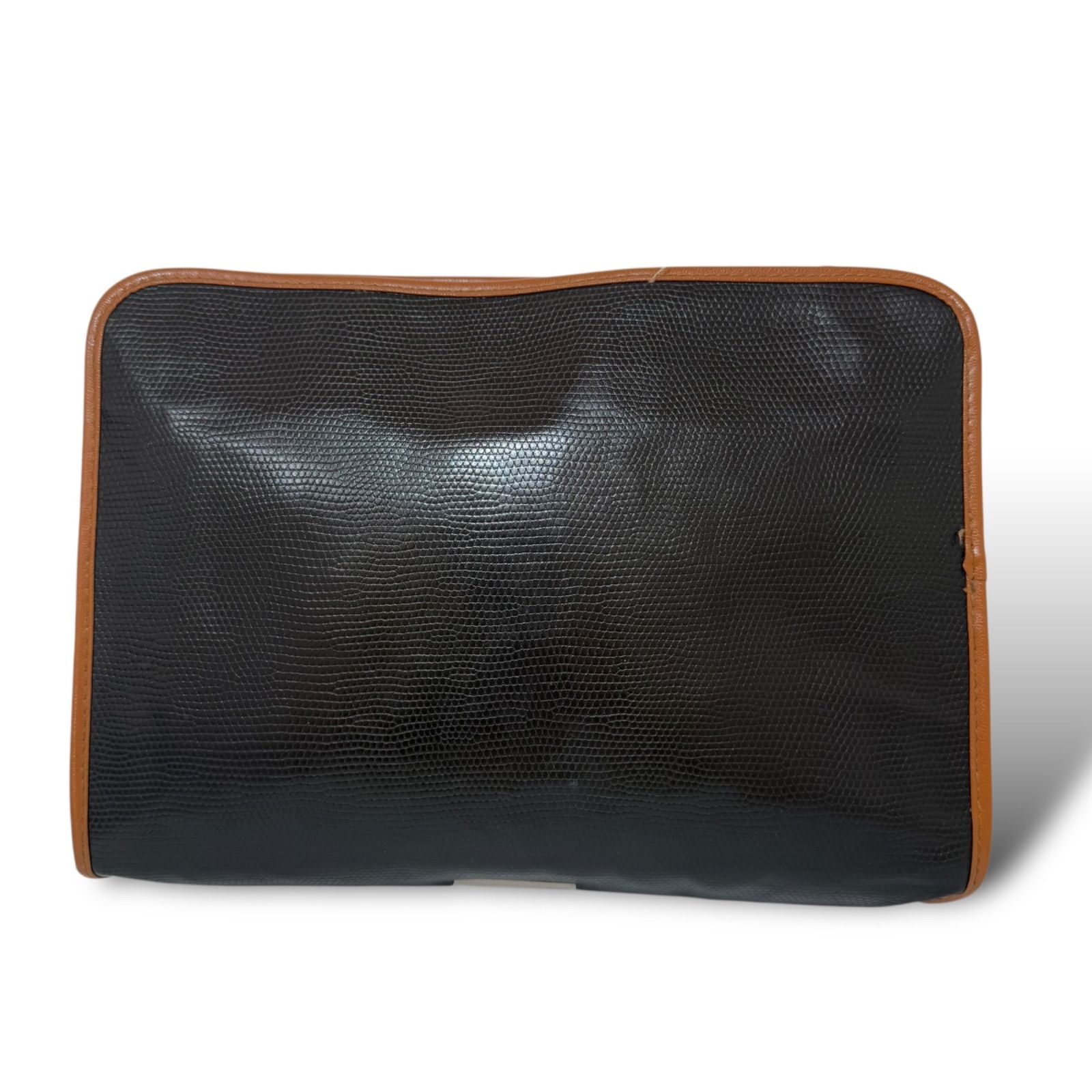 【良品】NINA RICCI リザード型押し クラッチバッグ セカンドバッグ 良品 NINA RICCI ニナリッチ リザード型押し クラッチバッグ