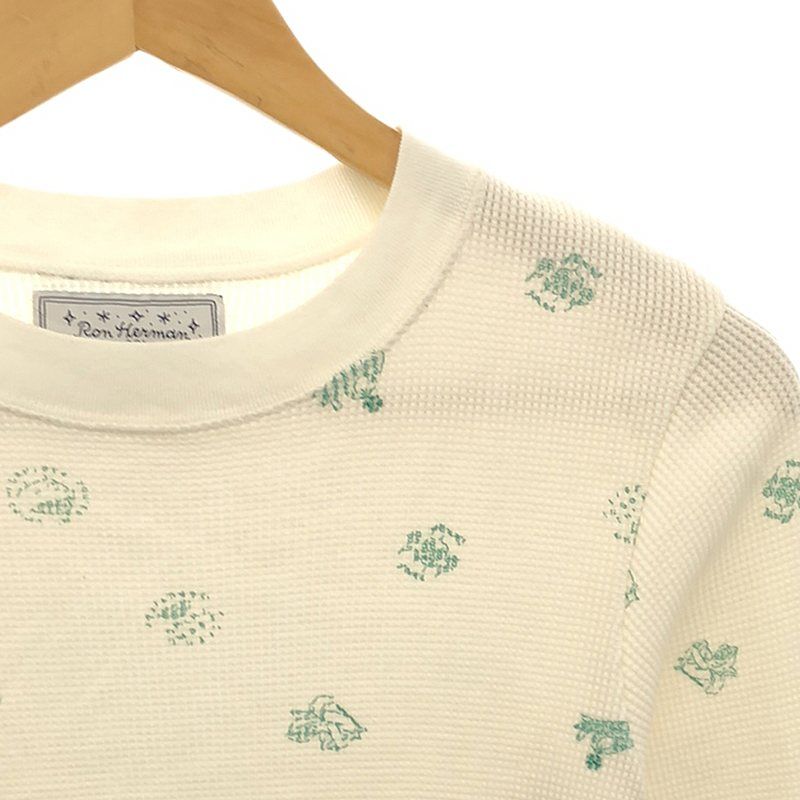 【美品】  Ron Herman / ロンハーマン | ×Jean Andre ジャンアンドレ別注 グラフィックプリント ワッフル ロングスリーブカットソー 美品】 Ron Herman / ロンハーマン | ×Jean Andre ジャン