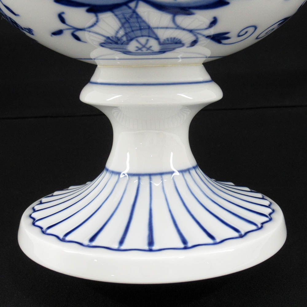 Meissen マイセン ブルーオニオン 高さ24.5cm ハンドル付き フラワー 