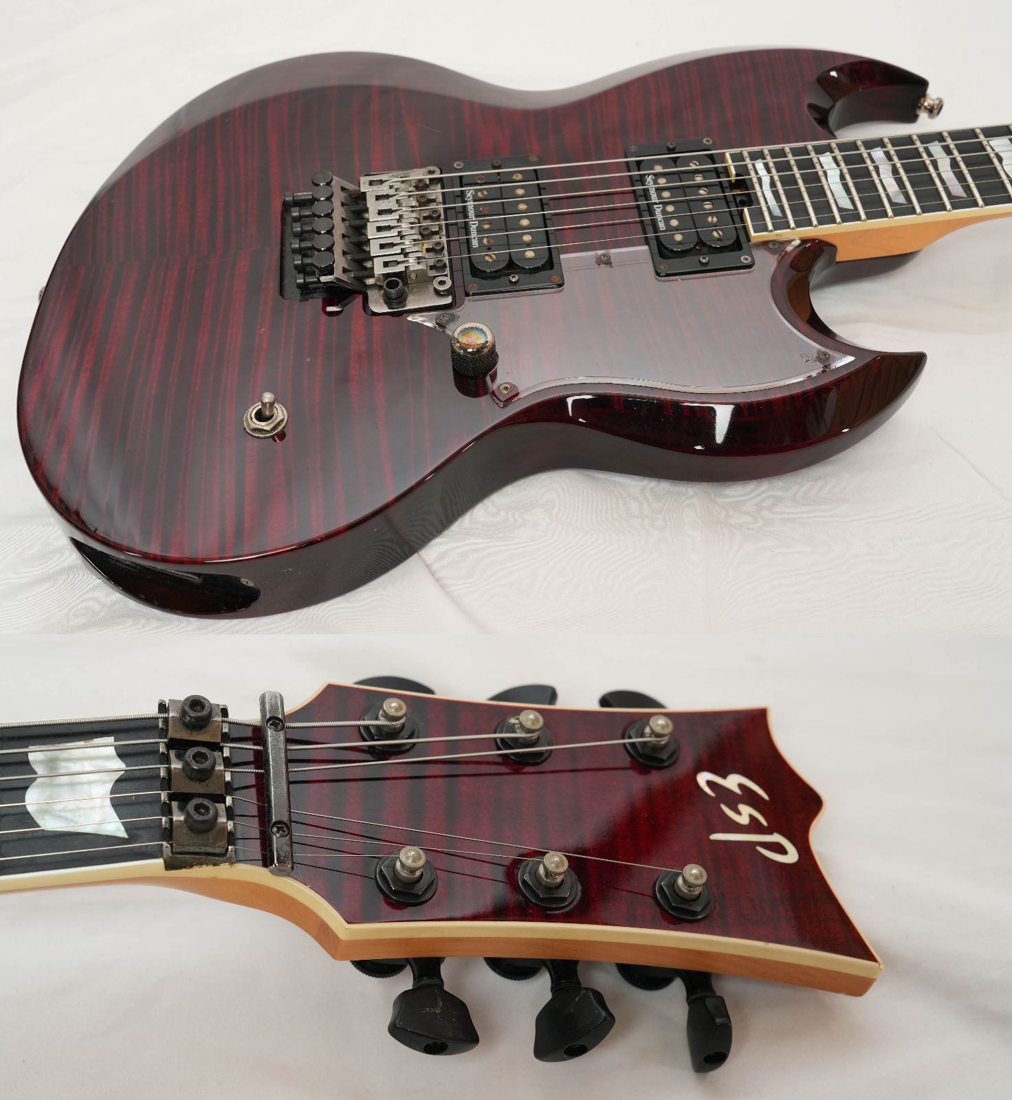 ☆ESP VIPER VP-L-FR-CTM Black Cherry 2010年製 Floyd Rose搭載モデル